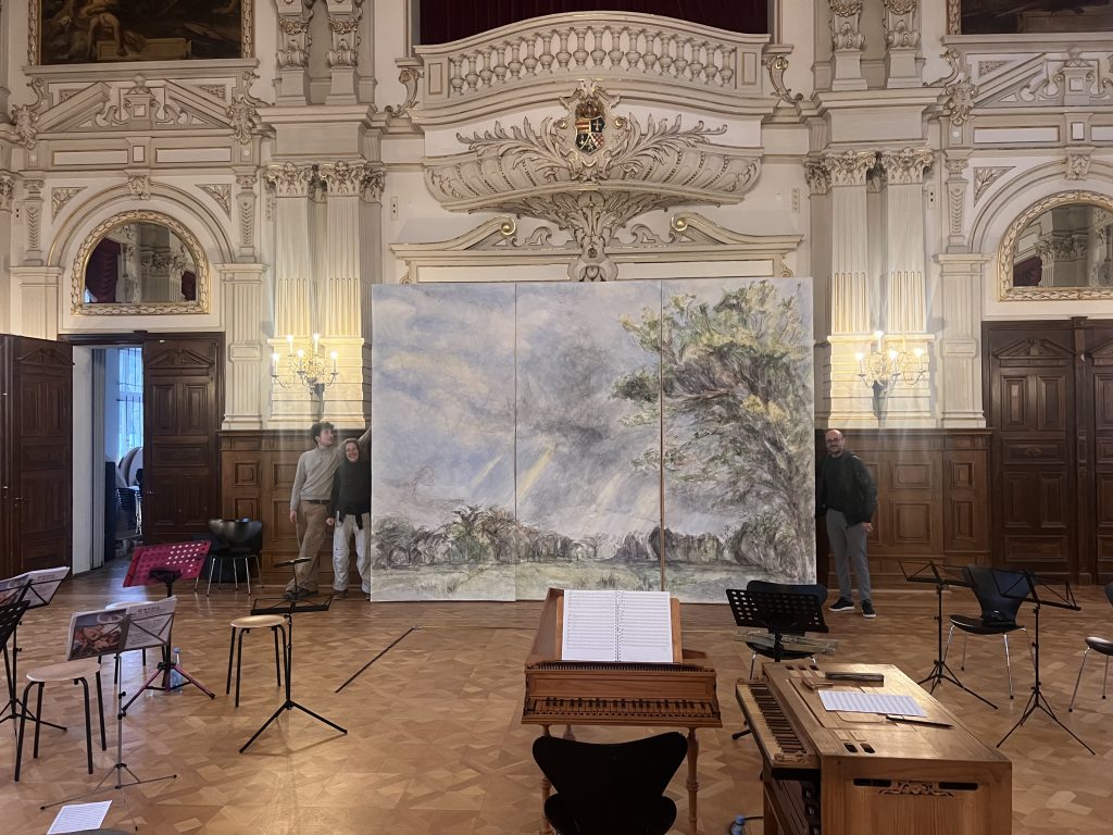 Aquarell im Schloss, Katrin Schößa